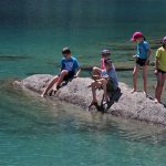 famille à la montagne